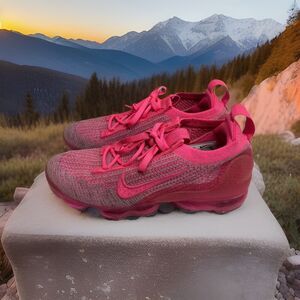 🔥Nike Air VaporMax 2022 Flyknit FK * Hyper Pink * DZ5195-600 Women Size 6.5